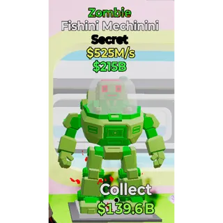 Fortnite Steal the Brainrot Zombie fishini Mechinini 525M/s