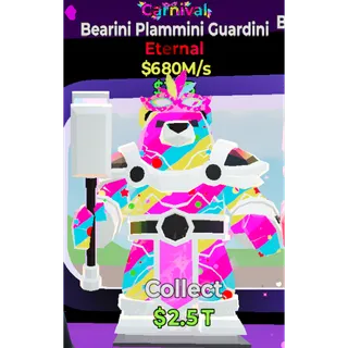 Fortnite Steal the Brainrot Carnival Bearini Plammini Guardini 680M/s Super Rare 0.2%