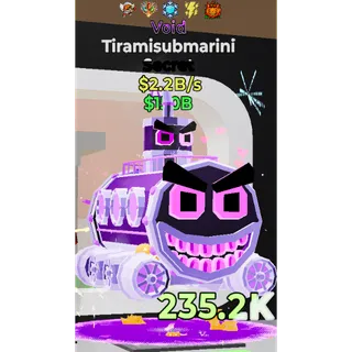 Fortnite Steal the Brainrot Void Tiramisubmarini 2.2B/s 5 traited