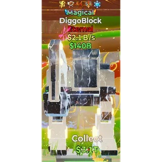 Fortnite Steal the Brainrot Magical Diggoblock 2.1B/s 5traited Super Rare NEW