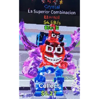 Fortnite Steal the Brainrot Crystal La Superior Combinacion 4.5B/s 4trait Super Rare New