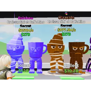 Fortnite Steal the Brainrot Chocolate Rainbow Croissantini et Caffettino Bundle