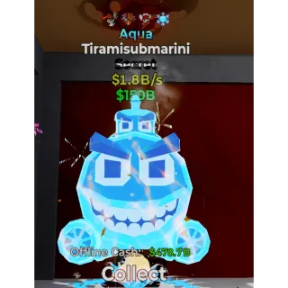 Fortnite Steal the Brainrot Aqua Tiramisubmarini 1.8B/s 4 trait