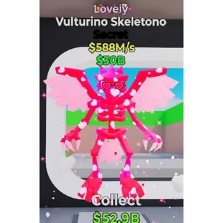 Fortnite Steal the Brainrot lovely Vulturino Skeletono 588m/s