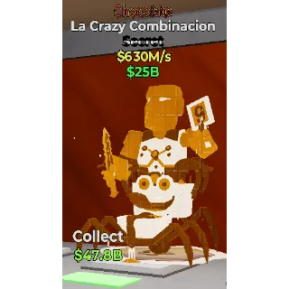 Fortnite Steal the Brainrot La Crazy Combinacion Chocolate 630m/s