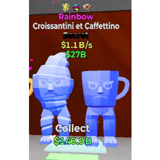 Fortnite Steal the Brainrot Rainbow Croissantini et Caffettino 1.1b/s