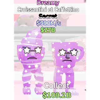 Fortnite Steal the Brainrot Dreamy Croissantini et Caffettino 390M/S