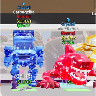 Fortnite Steal the Brainrot Crystal Garbagzilla Crystal Tralaledon Bundle