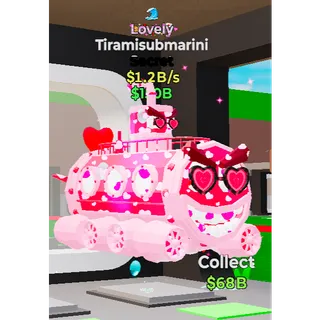 Fortnite Steal the Brainrot lovely Tiramisubmarini 1.2B/s 