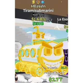 Fortnite Steal the Brainrot heaven Tiramisubmarini 1.6B/s 3trait