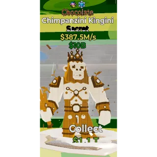 Fortnite Steal the Brainrot Chimpanzini Kingini Chocolate glitch ice 387.5m/s