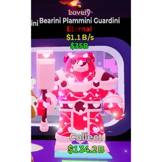 Fortnite Steal the Brainrot Lovely Bearini Plammini Guardini 1.1B/s 1trait super rare 0.2%