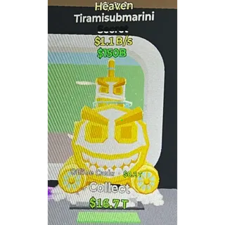 Fortnite Steal the Brainrot Heaven Tiramisubmarini 1.1B/s 