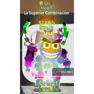 Fortnite Steal the Brainrot Neon La Superior Combinacion 2.8B/s 3trait Super Rare New