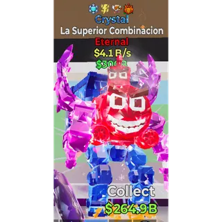 Fortnite Steal the Brainrot Crystal La Superior Combinacion 4.1B/s 4trait Super Rare New