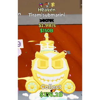 Fortnite Steal the Brainrot Heaven Tiramisubmarini 1.9B/s  3 traited