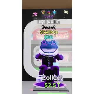 Fortnite Steal the Brainrot Void lirili ralilu 340M/s