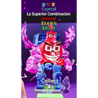 Fortnite Steal the Brainrot Crystal La Superior Combinacion 3.6B/s 3 trait Super Rare New