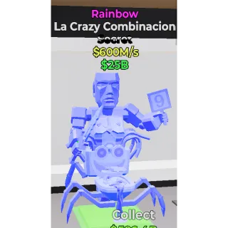 Fortnite Steal the Brainrot La Crazy Combinacion Rainbow 600M/S