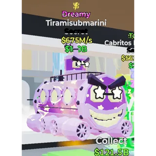 Fortnite Steal the Brainrot Dreamy Tiramisubmarini 675M/s 1 traited