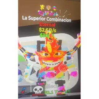 Fortnite Steal the Brainrot carnival La Superior Combinacion 2.6B/s 3 trait Super Rare New