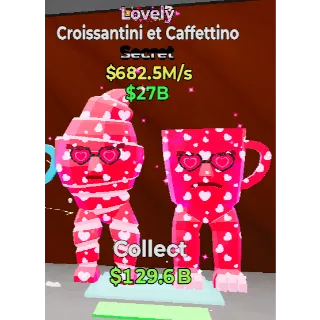 Fortnite Steal the Brainrot Lovely Croissantini et Caffettino 682.5m/s