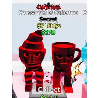 Fortnite Steal the Brainrot  darkness Croissantini et Caffettino 715m/s