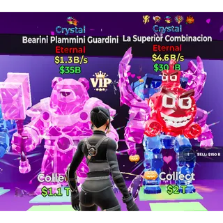 Fortnite Steal the Brainrot Crystal La Superior Combinacion 4.6B/s 5trait bearini 1trait Bundle