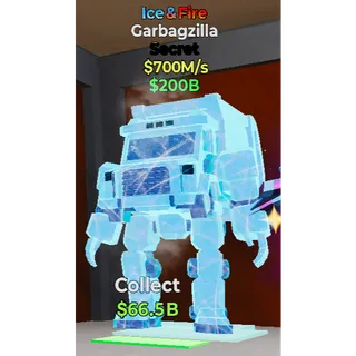 Fortnite Steal the Brainrot Ice and Fire Garbagzilla 700m/s
