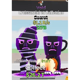 Fortnite Steal the Brainrot Void Croissantini et Caffettino 1.1B/S NEW brainrot