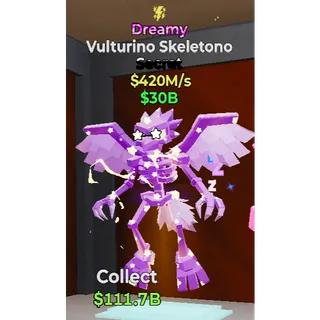 Fortnite Steal the Brainrot Dreamy Vulturino Skeletono 1trait 420m/s