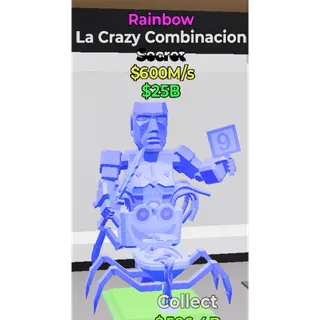 Fortnite Steal the Brainrot La Crazy Combinacion Rainbow 600M/S