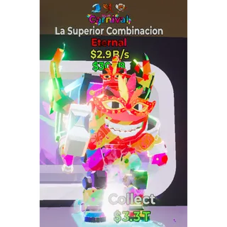 Fortnite Steal the Brainrot Carnival La Superinmr Combinacion 2.9B/s 3traits Super Rare