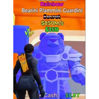 Fortnite Steal the Brainrot Rainbow Bearini Plammini Guardini 850m/s