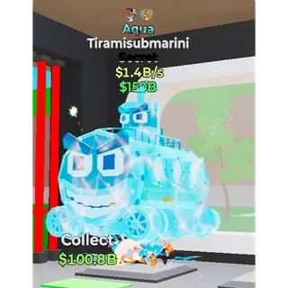 Fortnite Steal the Brainrot  Aqua Tiramisubmarini 1.4b/s 2 trait