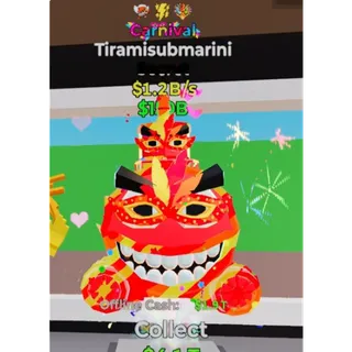 Fortnite Steal the Brainrot carnival Tiramisubmarini 1.2B/s  3 traited