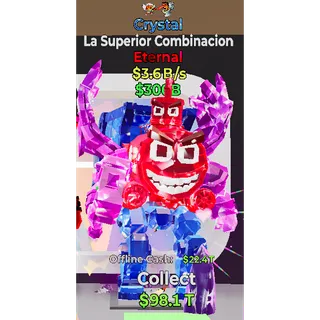 Fortnite Steal the Brainrot Crystal La Superinmr Combinacion 3.6B/s 2traits Super Rare