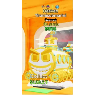 Fortnite Steal the Brainrot Heaven Tiramisubmarini 1.8B/s  4 traited