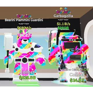 Fortnite Steal the Brainrot Carnival Bearini Plammini Guardini Bundle