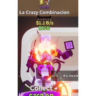 Fortnite Steal the Brainrot La Crazy Combinacion void 1.1b/s 2 traits
