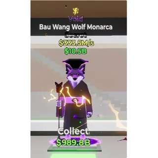 Fortnite Steal the Brainrot Void Bau Wang Wolf Monarca 333.5M/s
