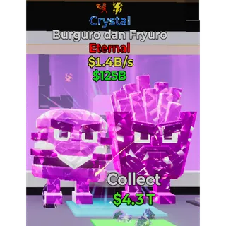 Fortnite Steal the Brainrot Crystal Burguro dan Fryuro 1.4B/s 2 traited Super Rare New