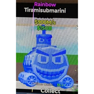 Fortnite Steal the Brainrot rainbow Tiramisubmarini 900m/s 