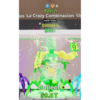 Fortnite Steal the Brainrot Toxic La Crazy Combinacion 900M/S