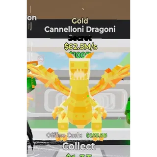 Fortnite Steal The Brainrot gold Cannelloni Dragoni 62.5M/s