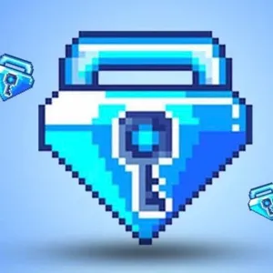 Blue gem lock x1