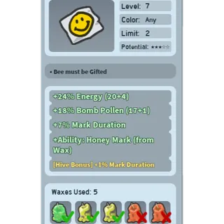 Honey Mark Smiley 7/1