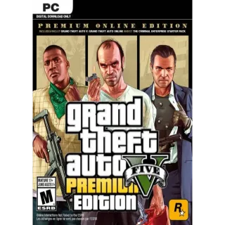 Grand Theft Auto V PREMIUM EDITION KEY/CODE for PC *CHEAP* 