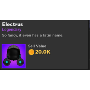 Rumble Quest Electrus In Game Items Gameflip - check roblox item value