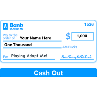 Adopt Me 1 000 Cash In Game Items Gameflip - bethink roblox password